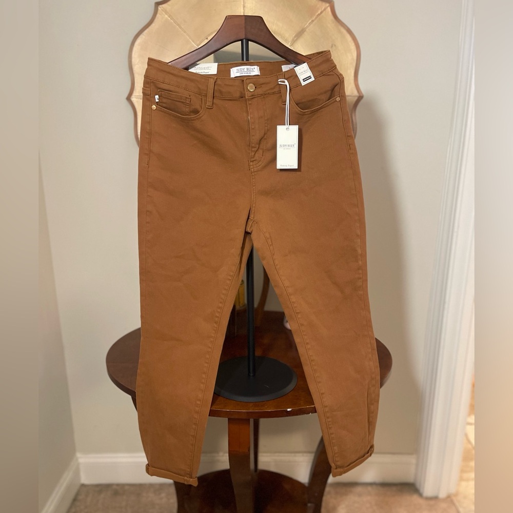 Judy Blue Jeans Brown High Waist Slim Fit Jeans Stretchy Neutral Minimalist NWT🤎